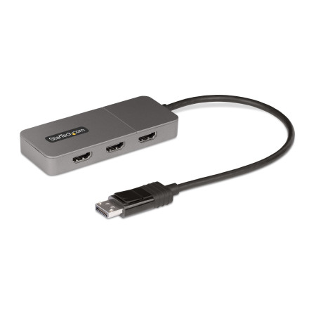 StarTech.com Hub MST à 3 Ports - DisplayPort vers 3x HDMI, Trois Moniteurs 4K 60Hz, Adaptateur Vidéo Multi-Moniteur DP 1.4,
