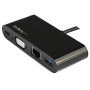 StarTech.com Adaptateur Multiport USB-C - Mini Dock USB-C avec Sortie Vidéo VGA 1080p - Power Delivery Passthrough 60W - USB