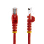 StarTech.com Câble réseau Cat5e sans crochet de 50 cm - Rouge