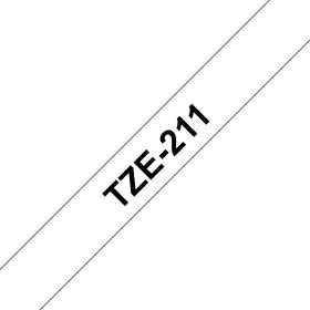 Brother TZe-211 ruban d'étiquette Noir sur blanc