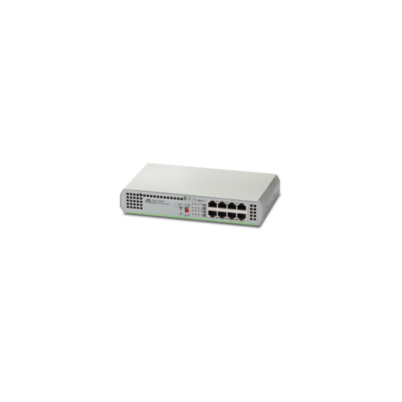 Allied Telesis AT-GS910/8-50 Unmanaged Gigabit Ethernet (10/100/1000) Gray