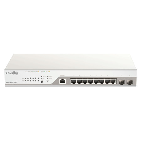 D-Link DBS-2000-10MP commutateur réseau Géré L2 Gigabit Ethernet (10/100/1000) Connexion Ethernet, supportant l'alimentation