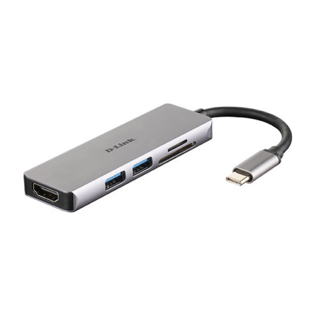 D-Link DUB-M530 station d'accueil Avec fil USB 3.2 Gen 1 (3.1 Gen 1) Type-C Aluminium