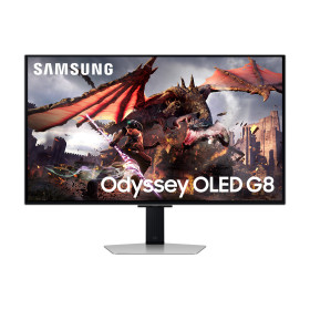 Samsung G80SD computer monitor 32" 3840 x 2160 pixels 4K Ultra HD OLED Silver