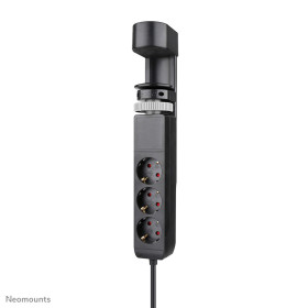 Neomounts DS22-840BL6 Multiprise de bureau avec pince et ports USB-C et USB-A - charge rapide