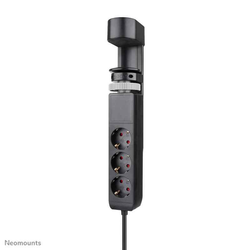 Neomounts DS22-840BL6 Multiprise de bureau avec pince et ports USB-C et USB-A - charge rapide