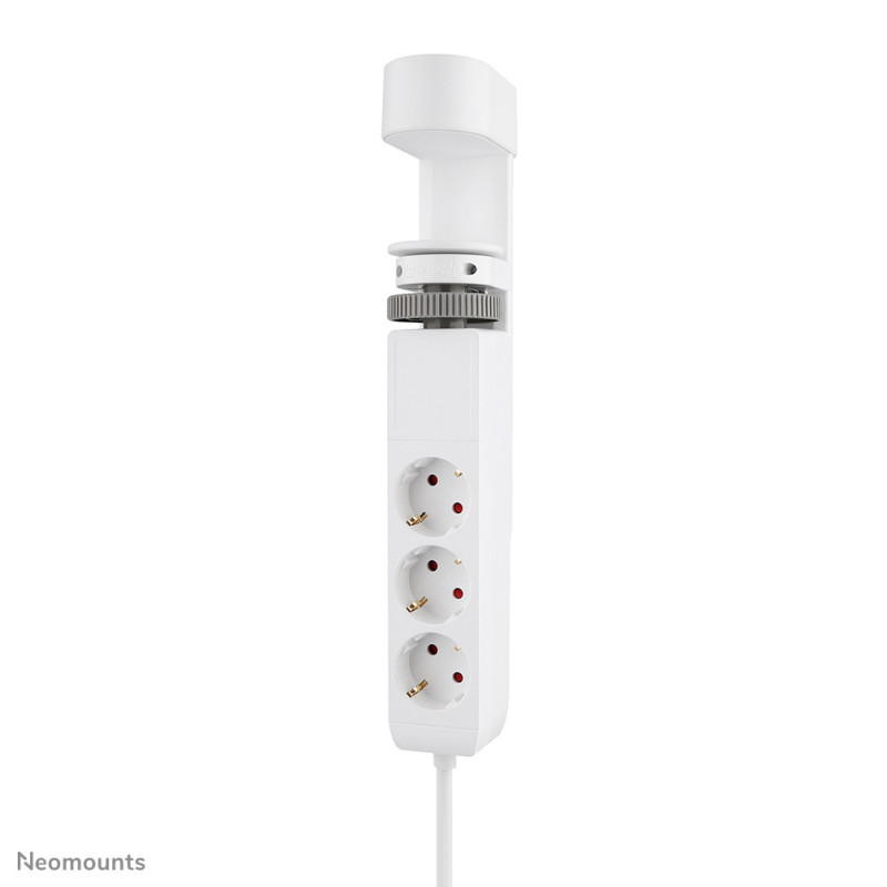 Neomounts DS22-840WH6 Multiprise de bureau avec pince et ports USB-C et USB-A - charge rapide