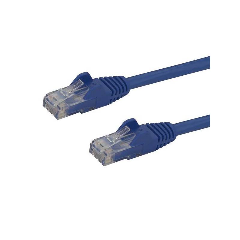 StarTech.com Câble réseau Cat6 Gigabit UTP sans crochet de 50cm - Cordon Ethernet RJ45 anti-accroc - M/M - Bleu