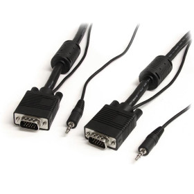 StarTech.com VGA, 3.5mm - VGA, 3.5mm, 5m 196.9" (5 m) VGA (D-Sub) + 3.5mm Black