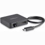 StarTech.com Adaptateur Multiport USB C - Mini Station d'Accueil USB-C Vidéo HDMI 4K - Gigabit Ethernet, Hub USB 3.0 (1x USB-A