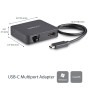 StarTech.com Adaptateur Multiport USB C - Mini Station d'Accueil USB-C Vidéo HDMI 4K - Gigabit Ethernet, Hub USB 3.0 (1x USB-A