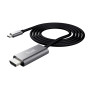 Trust Calyx adaptateur graphique USB Noir, Métallique