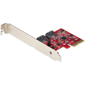 StarTech.com Carte PCI Express SATA 2 ports - Carte Contrôleur PCIe SATA - 6Gbps - ASM1166 SATA-Raid - Convertisseur PCI