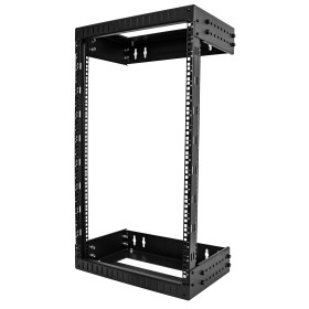 StarTech.com Rack Réseau Mural 18U à 2 Montants, Rack Serveur 19" à Cadre Ouvert avec Profondeur Ajustable, Rack de Données