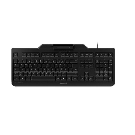 CHERRY SECURE BOARD 1.0 Clavier filaire, lecteur cartes à puce, noir, USB, AZERTY - FR
