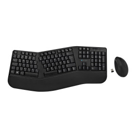 V7 Ensemble clavier et souris ergonomique Bluetooth CKW500BTDE - Configuration DE