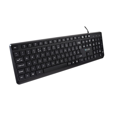 V7 KU350UK keyboard Universal USB QWERTY UK English Black