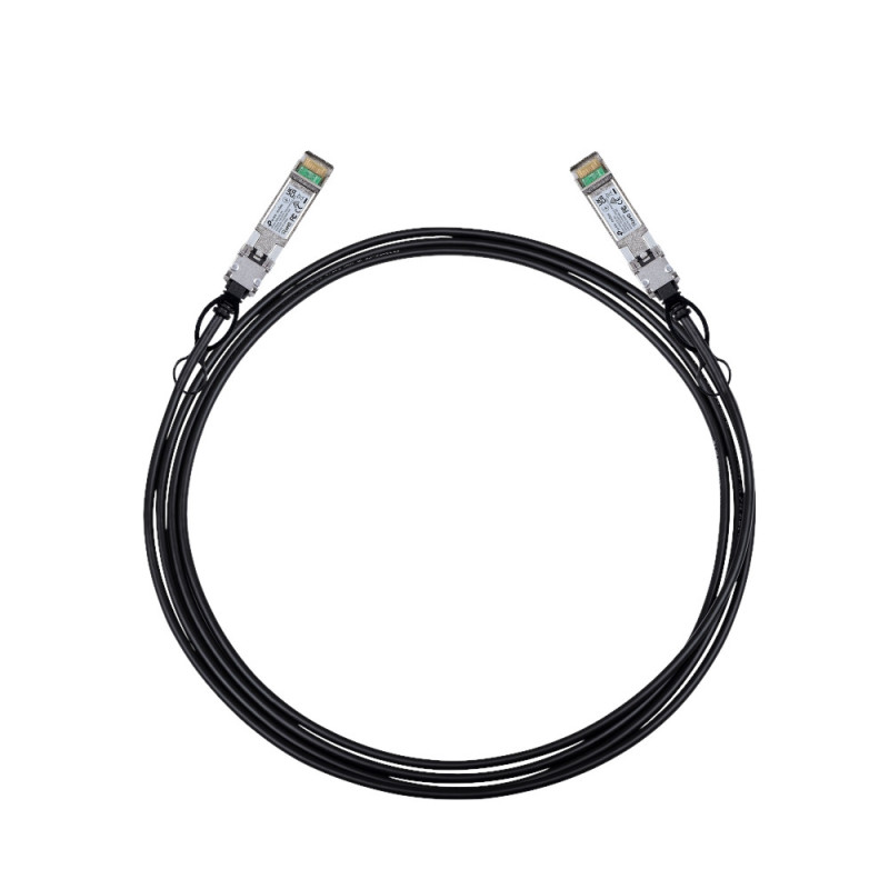 TP-Link Omada SM5220-3M InfiniBand/fibre optic cable 118.1" (3 m) SFP+ DAC Black