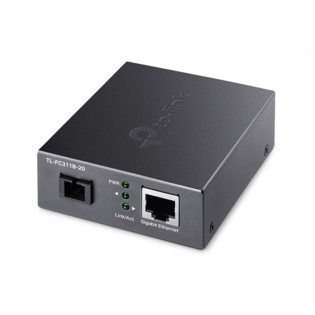 TP-Link TL-FC311B-20 network media converter 1000 Mbit/s Single-mode Black