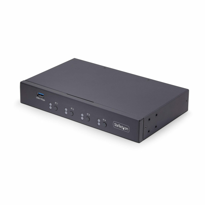 StarTech.com Switch KM à 4 Ports avec Commutation de la Souris, Commutateur USB pour Clavier/Souris, Audio 3.5mm/ USB,