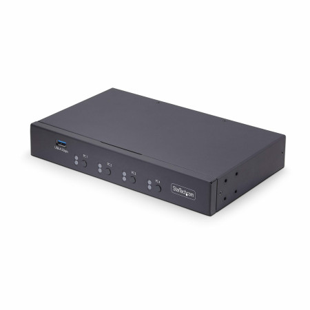 StarTech.com Switch KM à 4 Ports avec Commutation de la Souris, Commutateur USB pour Clavier/Souris, Audio 3.5mm/ USB,