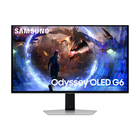 Samsung G60SD computer monitor 27" 2560 x 1440 pixels Quad HD OLED Silver