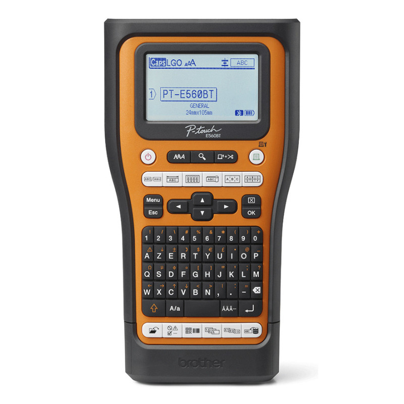 Brother PT-E560BTVP imprimante pour étiquettes Transfert thermique 180 x 180 DPI 20 mm/sec Avec fil &sans fil HSE/TZe Bluetooth