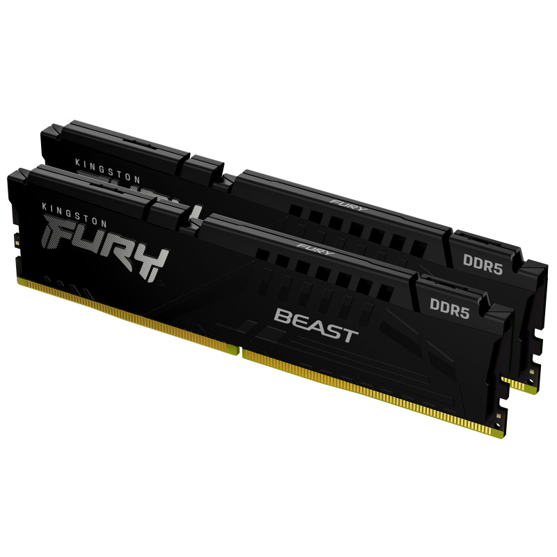 Kingston Technology FURY Beast 16 Go 6000 MT/s DDR5 CL30 DIMM (Kits de 2) Black XMP