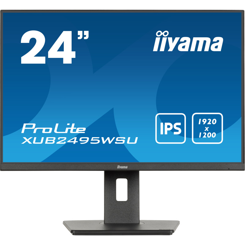 iiyama ProLite XUB2495WSU-B7 computer monitor 24" 1920 x 1200 pixels 4K Ultra HD LED Black