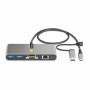 StarTech.com Hub USB-C à 2 Ports USB-A avec Ethernet et RS-232, Dongle USB-C vers USB-A, 100W PD Pass-Through, 2x USB-A 5Gbps,