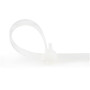 StarTech.com Colliers de Serrage Réutilisables 25 cm Blancs - Largeur 7 mm - Diam. faisceau 65 mm - Résistance traction 22 kg -