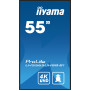iiyama LH5565UHSB-B1 Écran d'affichage dynamique En forme de kiosk 138,7 cm (54.6") LED Wifi 800 cd/m² 4K Ultra HD Noir Intégré