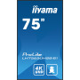 iiyama LH7565UHSB-B1 Écran d'affichage dynamique En forme de kiosk 189,2 cm (74.5") LED Wifi 800 cd/m² 4K Ultra HD Noir Intégré