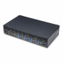 StarTech.com Switch KVM DisplayPort 4 Ports, Moniteur Unique 4K 60Hz, 6 Ports USB, Commutation par Touche de Raccourci et