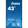 iiyama LH4365UHSB-B1 Écran d'affichage dynamique En forme de kiosk 108 cm (42.5") LED Wifi 800 cd/m² 4K Ultra HD Noir Intégré