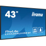 iiyama LH4365UHSB-B1 Écran d'affichage dynamique En forme de kiosk 108 cm (42.5") LED Wifi 800 cd/m² 4K Ultra HD Noir Intégré