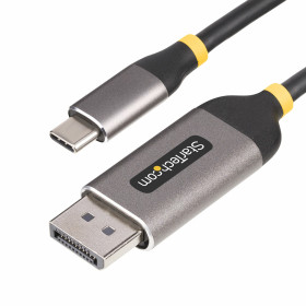 StarTech.com Câble USB-C vers DisplayPort de 3m, 8K 60Hz, 4K 144Hz, HDR, Câble Adaptateur USB-C vers DP, Câble de Conversion