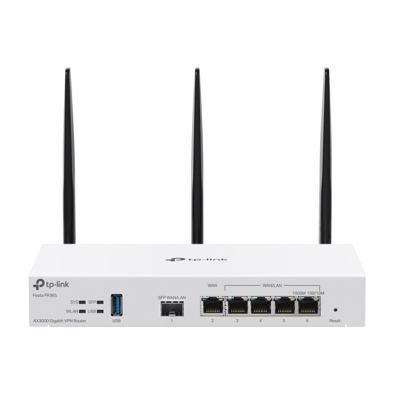 TP-Link FESTA FR365 routeur sans fil Gigabit Ethernet Dual-band (2.4GHz + 5GHz or 2.4GHz + 6GHz) Blanc
