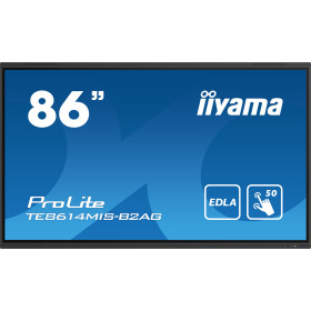 iiyama PROLITE TE8614MIS-B2AG Écran plat de signalisation numérique 2,18 m (86") LCD Wifi 435 cd/m² 4K Ultra HD Noir Écran