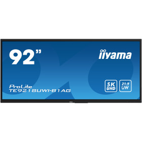 iiyama TE9218UWI-B1AG Écran d'affichage dynamique Écran plat interactif 2,32 m (91.5") LED Wifi 500 cd/m² 5K Ultra HD Noir