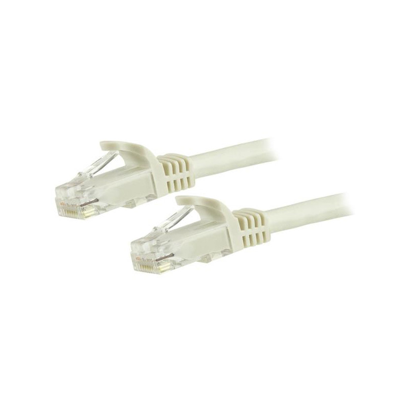 StarTech.com N6PATC150CMWH networking cable White 59.1" (1.5 m) Cat6 U/UTP (UTP)