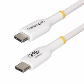 StarTech.com Câble de Charge USB-C de 4m, Charge et Synchronisation, 240W (5A) PD EPR, Câble de Charge USB 2.0 pour Ordinateur