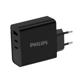 Philips Chargeur secteur 65W 2 ports USB-Type C et 1 USB-A