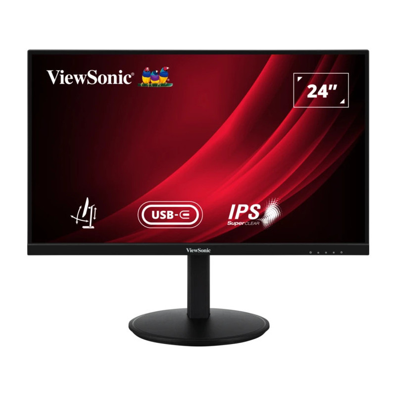 Viewsonic VG Series VG2409-MHDU-2 écran plat de PC 60,5 cm (23.8") 1920 x 1080 pixels Full HD LED Noir