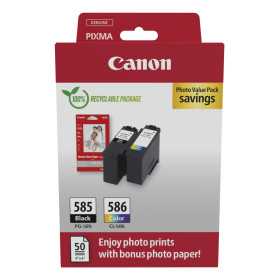 Canon PG-585/CL-586 PVP ink cartridge 2 pc(s) Original Black, Cyan, Magenta, Yellow