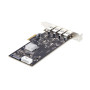 StarTech.com Carte PCIe USB à 4 Ports, USB 3.2 5Gbps, Carte d'Extension PCI Express avec 4 Contrôleurs USB Indépendants, 4
