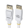 StarTech.com Câble DisplayPort 1.2 de 3m Blanc Certifié VESA, 4K 60Hz, 21.6Gbps, Connecteurs DP Verrouillables, Câble
