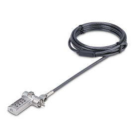 StarTech.com Antivol Universel pour Ordinateur Portable de 2m, Câble de Sécurité Sérialisé pour Ordinateur Portable, Compatible