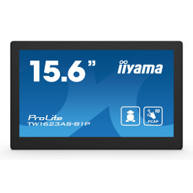iiyama TW1623AS-B1P Écran d'affichage dynamique Écran plat interactif 39,6 cm (15.6") Wifi 450 cd/m² Double Full HD Noir Écran