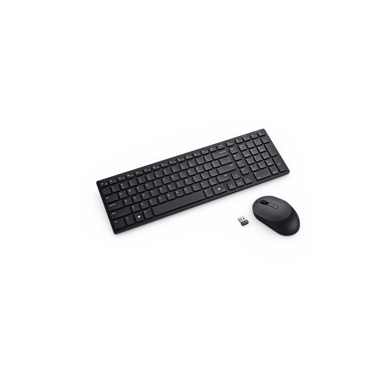 DELL KM555 clavier Souris incluse Universel RF sans fil + Bluetooth AZERTY Français Noir
